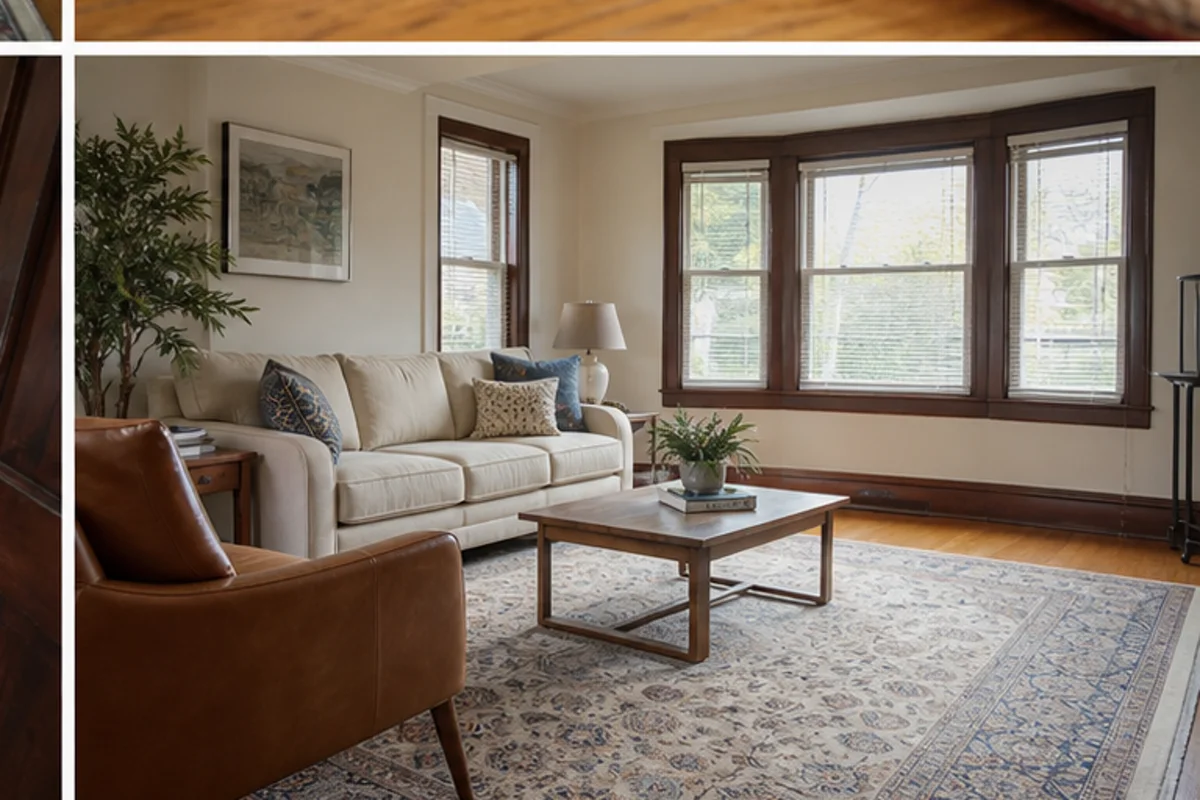Finished area rug cleaning in hammond, indiana area in a Hammond home