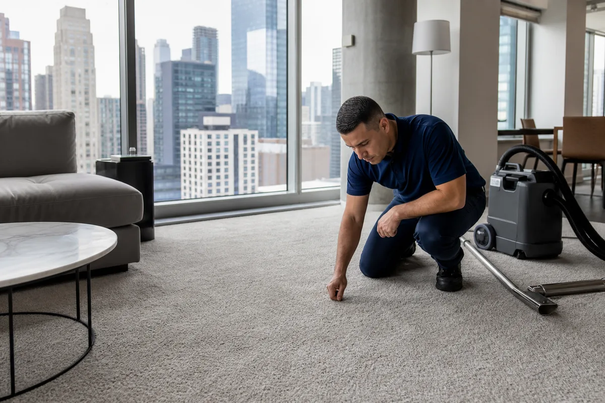 Hammond home prepared for hammond carpet and upholstery cleaning services with a clear access path